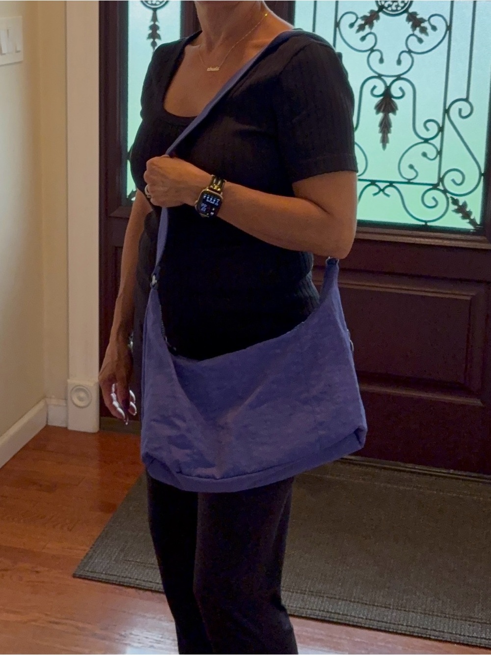 Kipling Violet Nylon Crossbody Shoulder Bag
